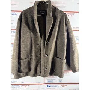 VTG Limited London Paris New York 100% Wool Made in Italy Button Jacket Small